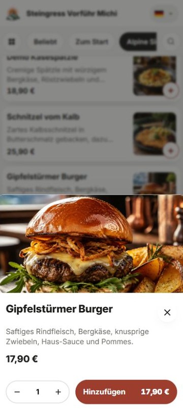 Gericht wählen